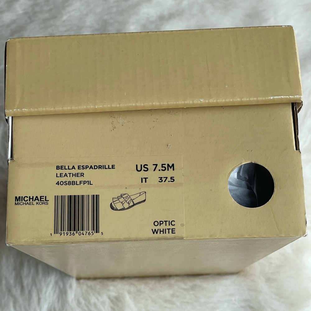 Michael Kors Bella Optic White Ruffle Espadrilles - Picture 6 of 7